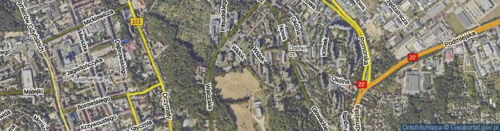 Zdjęcie satelitarne Widok ul.